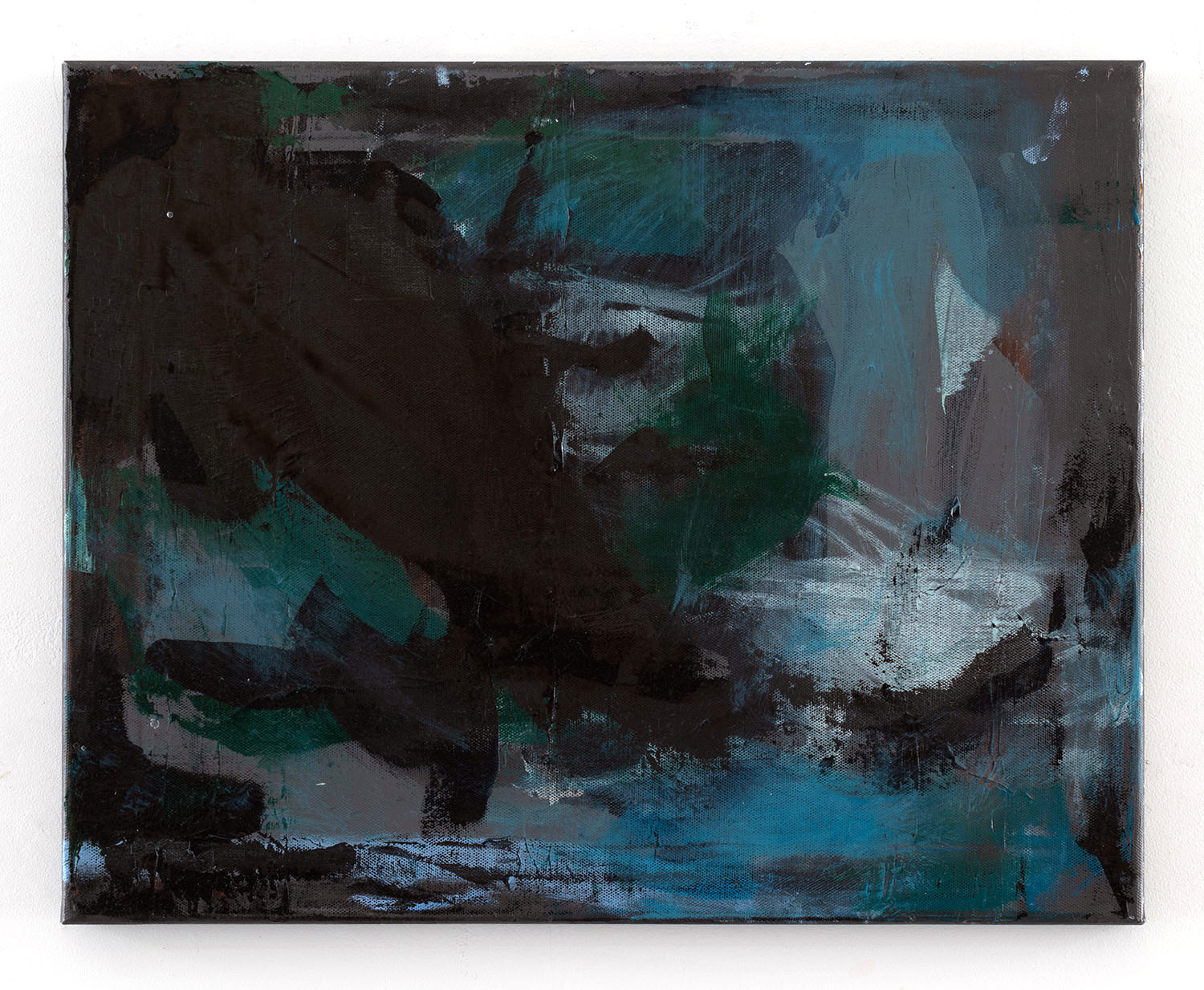 An abstract acrylic and oil painting on canvas depicting my interpretation of dark matter
